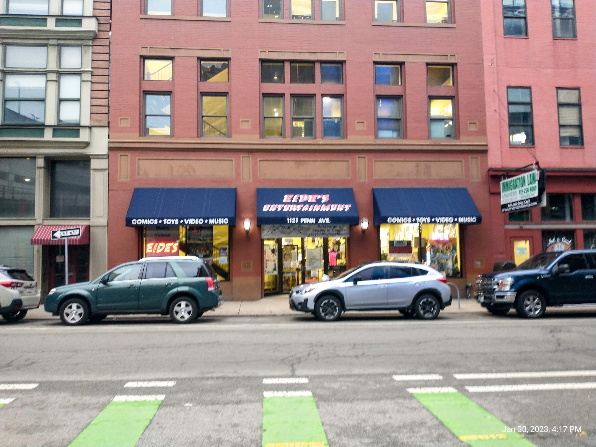 Eide's Entertainment record store in Pittsburgh, Pennsylvania